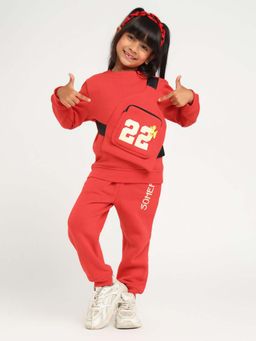 Somersault - Red Fanny Bag Sweatshirt & Joggers (Set of 2)