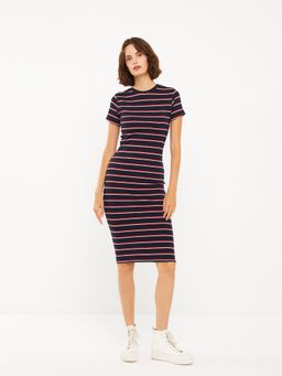 LC WAIKIKI - Navy Striped Bodycon Dress