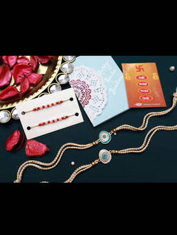 PAYA - Evil Eye - Nazariya Style Rakhi and Nazariya Dhaaga Combo