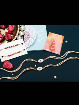 PAYA - Evil Eye - Nazariya Style Rakhi and Nazariya Dhaaga Combo