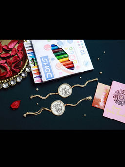 PAYA - DIY Mickey Mouse & Donald Duck Kids Rakhi with Aqua Pens