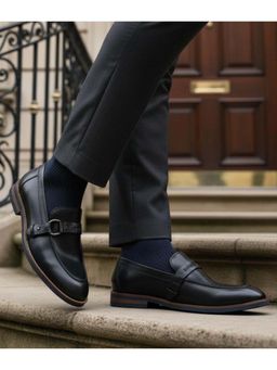 Bugatti - Kadmos Black Premium Leather Comfort Loafers