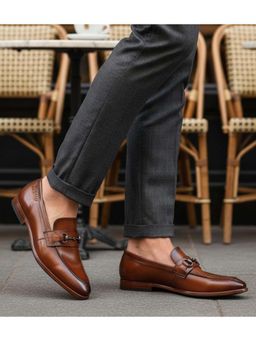 Bugatti - Rico Cognac Premium Leather Comfort Loafers