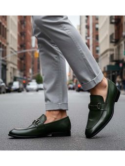 Bugatti - Rico Olive Premium Leather Comfort Loafers