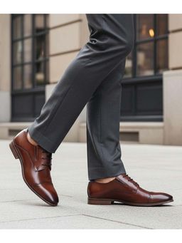 Bugatti - Margo Cognac Premium Leather Comfort Derbies