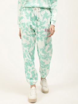 ELLE - Womens Teal Tie & Dye Sweat Pants