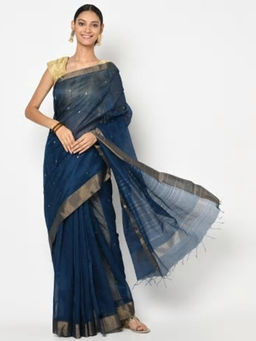 Fabindia - Cotton Silk Chanderi Woven Sari