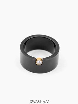 SWASHAA - Men Malcolm Black Finger Ring