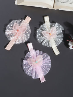 Stol'N - Multi-Color Cotton Embellished Headbands (Pack of 3)