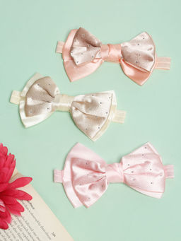 Stol'N - Multi-Color Cotton Embellished Headbands (Pack of 3)