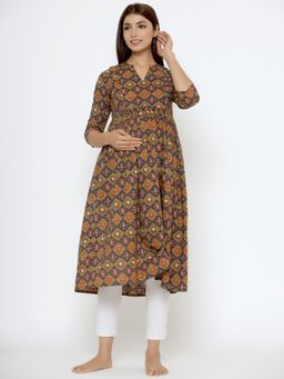 CRAFIQA - Blue Printed Kurta