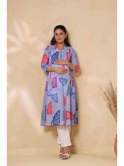CRAFIQA - Blue Printed Kurta
