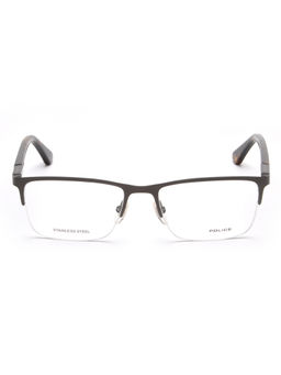 Police - Square VPL884K54568FR Grey Large Eyeglass Frames