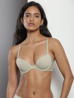 Calvin Klein - Green Medium Coverage Padding Wired Push-Up Bra