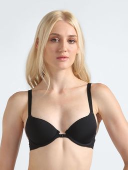 Calvin Klein - Black Medium Coverage Padding Wired Push-Up Bra