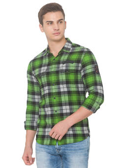 Spykar - Men Green Slim Fit Shirt