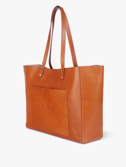 Tan and Loom - Old Fashioned Top Closure Tote (Natural Tan) (XL)