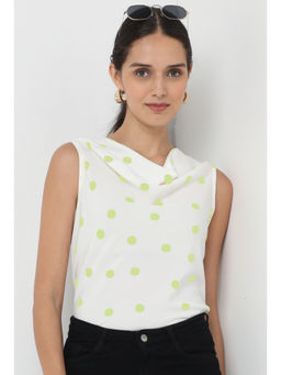 Not So Pink - Green Women Styled Cowl Neck Top