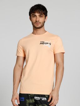 Puma - Franchise Hoops Ss Men Peach T Shirt