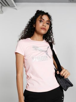 Puma - Classic Logo Women Pink T Shirt