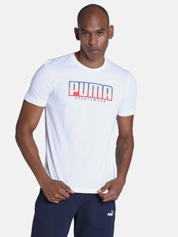 Puma - Athletics Big Logo Men White T Shirt