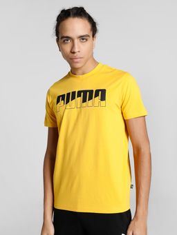 Puma - Rebel Bold Men Yellow T Shirt