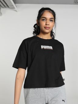 Puma - Rebel Fashion Women Black T Shirt