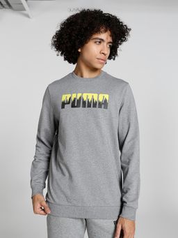Puma - Ms Crew Men Grey Sweatshirt