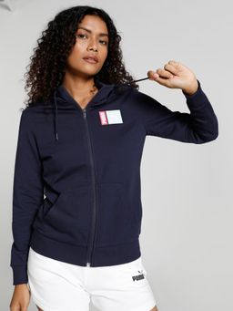 Puma - Graphic Women Navy Blue Jacket
