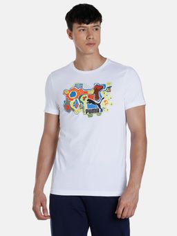 Puma - Graphic Men White T Shirt