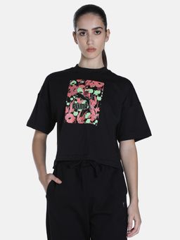 Puma - Graphic Women Black T Shirt