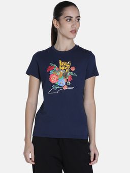 Puma - Graphic Women Navy Blue T Shirt