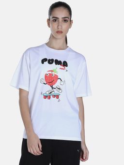 Puma - Food Graphic Women White T Shirt