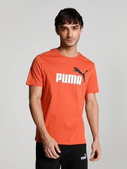 Puma - Ess 2 Col Logo Men Orange T Shirt
