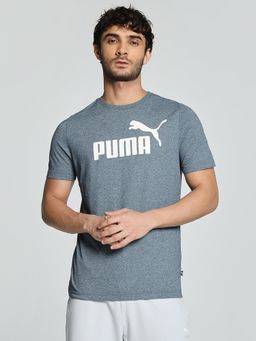 Puma - Ess Heather Men Blue T Shirt