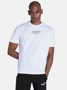 Puma - Rebel Graphic Men White T Shirt