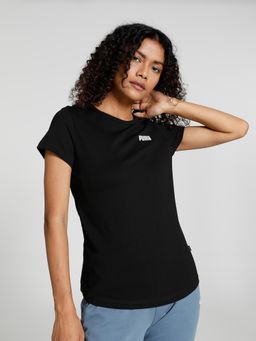 Puma - Ess Women Black T Shirt