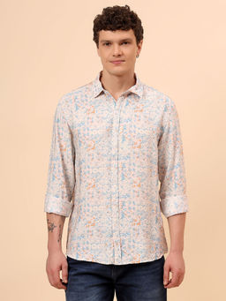 Cantabil - Multi-Color Printed Regular Fit Shirt