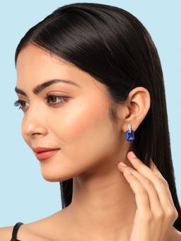 Yellow Chimes - Silver-Plated Contemporary Studs Earrings