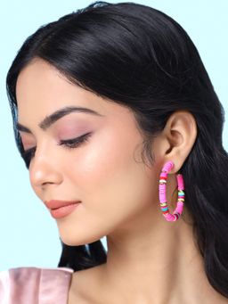 Yellow Chimes - Contemporary Hoop Earrings