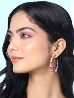 Yellow Chimes - Contemporary Hoop Earrings