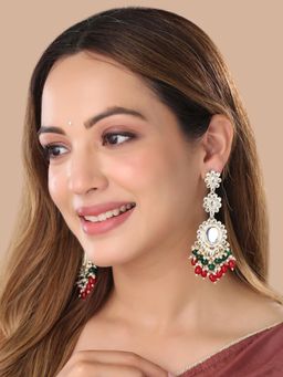 Yellow Chimes - Gold-Plated Contemporary Drop Earrings