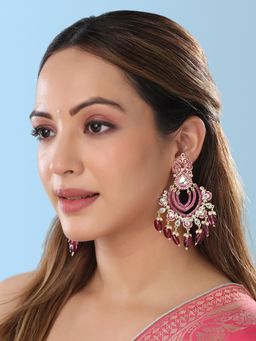 Yellow Chimes - Gold-Plated Contemporary Chandbalis Earrings