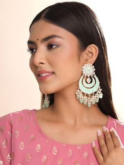 Yellow Chimes - Gold-Plated Contemporary Chandbalis Earrings