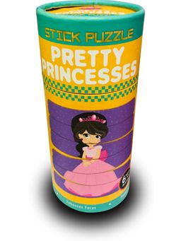 Popcorn Games & Puzzles - Pretty Princesses Stick Puzzle (Pack of 6)