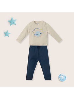 Nautinati - Infant Pure Cotton Combo Set Of T-Shirt and Pant (Pack of 2)