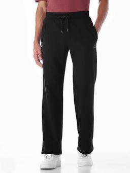 Jack & Jones - Men Regular Fit Black Solid Trackpant