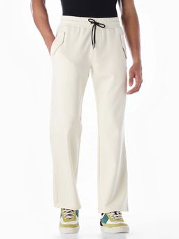 Jack & Jones - Men Regular Fit White Solid Trackpant
