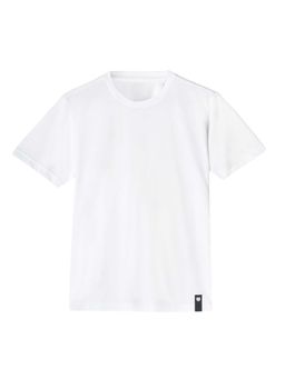 Tego - White Polyester Solid Men T-shirt - White