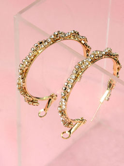 Kazo - Gold Studded Hoops